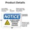 Signmission Radiation & Laser Sign, 12 in H x 18 in W, Plastic, Rectangle OS-2PACK-NS-P-1218-L-10604 - alternate 7
